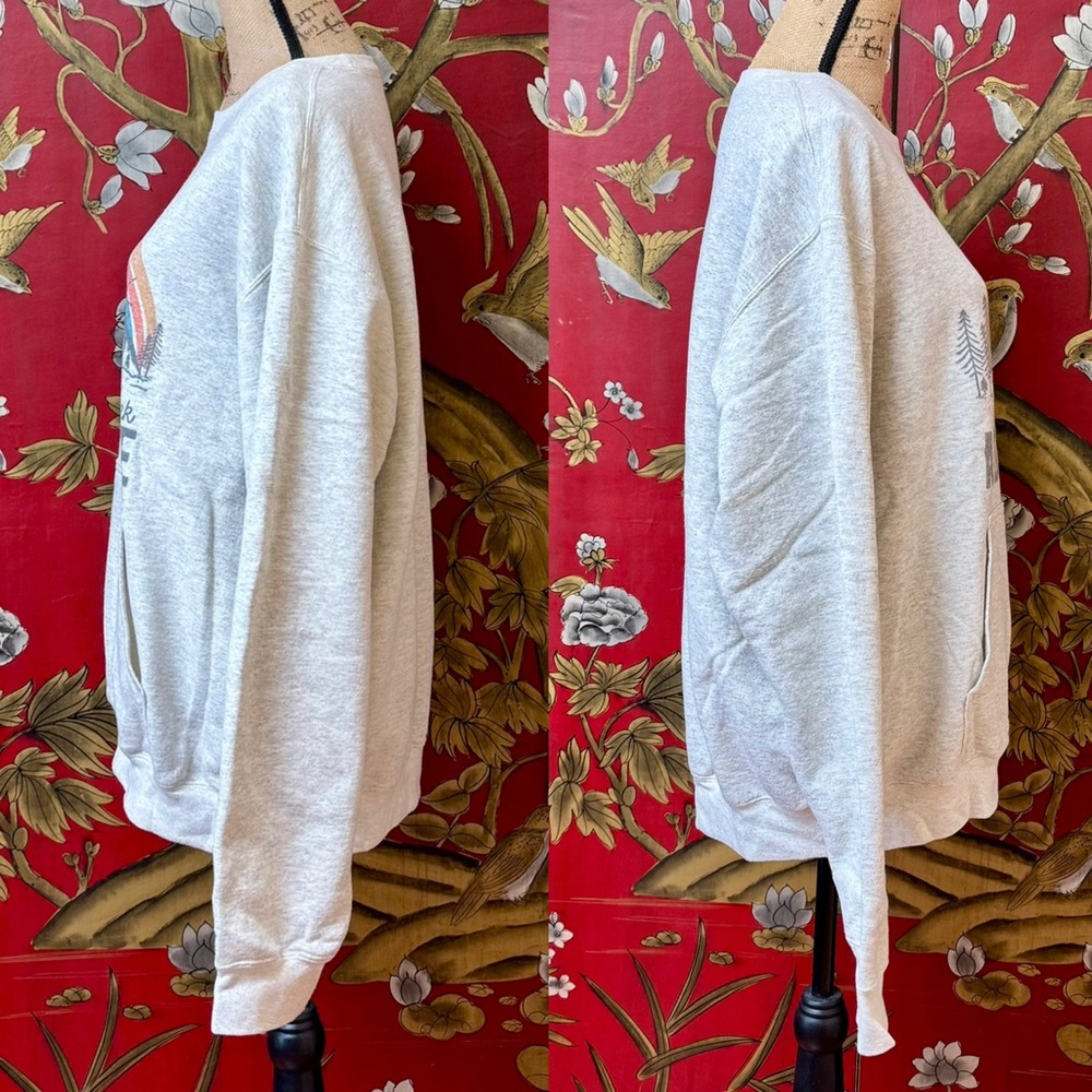 Women’s “Seek Adventure” Pocket Crewneck Sweatshirt | #W32 - Picture 3 of 10